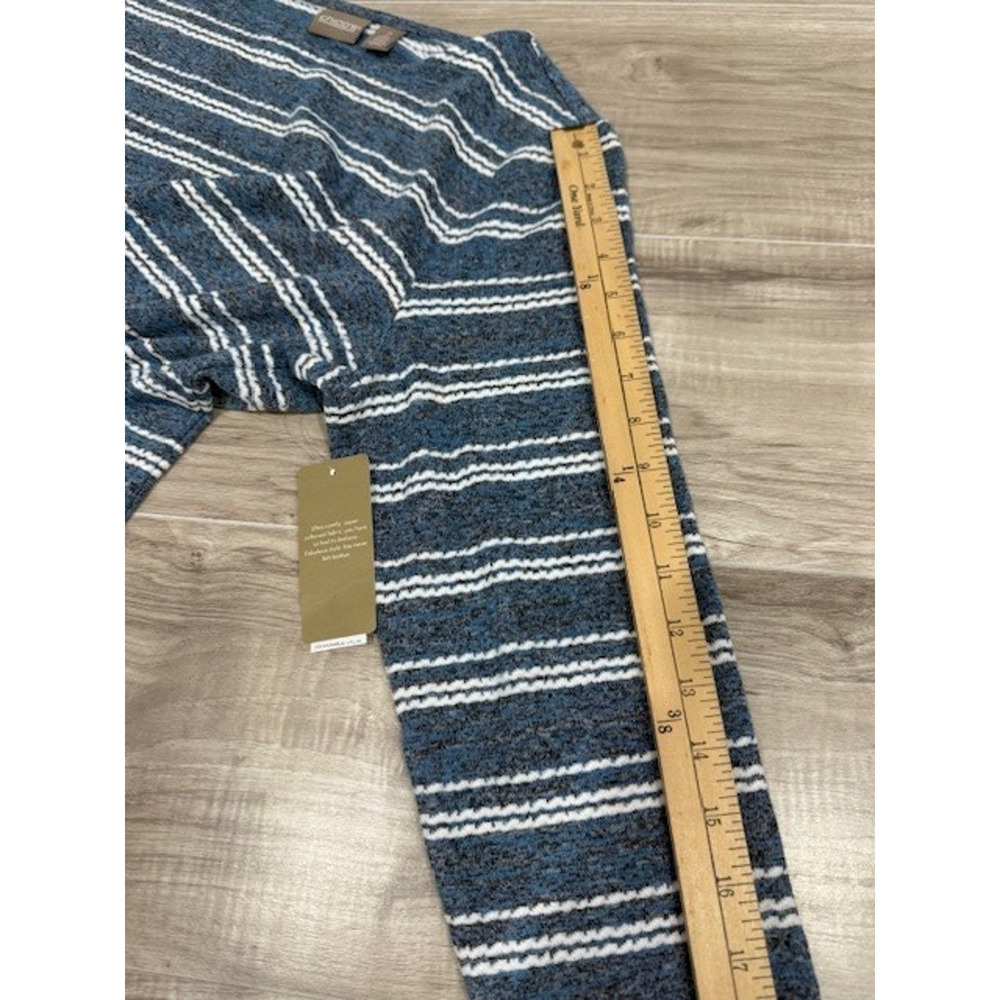 NWT Chico's Women's Triple Stripe Twist Front 3/4 Sleeve Top-Size 2= US 12 Lg. - Picture 9 of 14